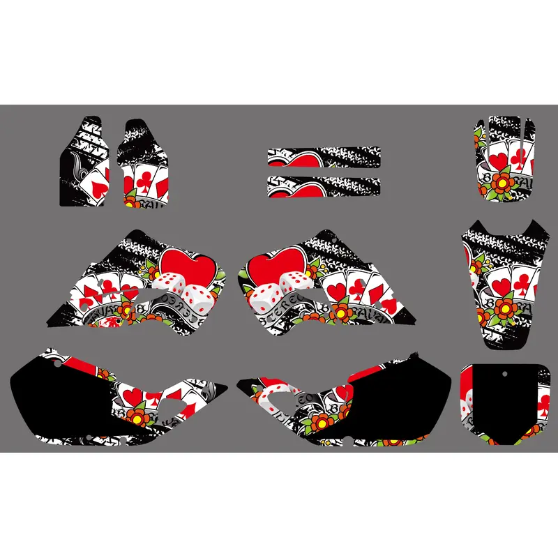 Motorcycle Full Graphics Decals Stickers For Honda CR125 1998-1999  CR250 1997-1999