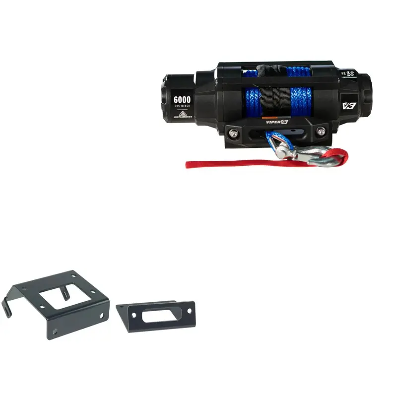 Viper 6000lbs V3 Winch Blue Rope With Mount For Honda Foreman 500 2014-2021