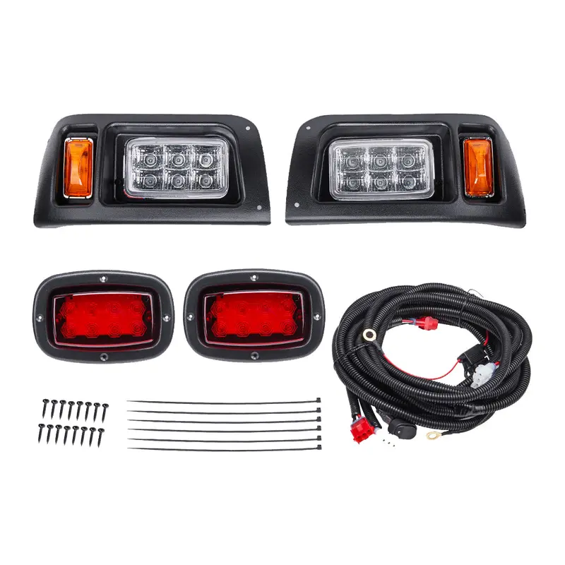 12V LED Headlight & Tail Light Kit for Gas & Electric for Club Car