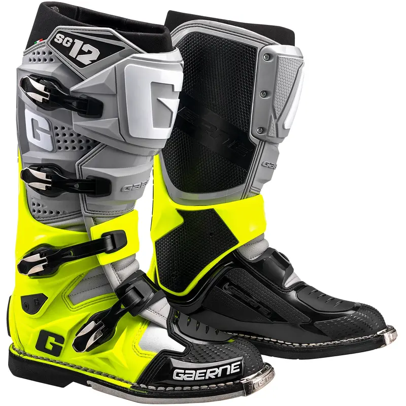GAERNE SG-12 BOOTS GREY/YELLOW FLUO/ BLACK SZ 11 2174-079-11