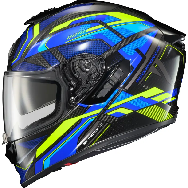 Exo St1400 Evo Carbon Helmet Hex Gloss Blue 2x