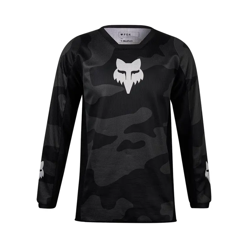 FOX YOUTH 180 BNKR JERSEY [BLACK CAMO]