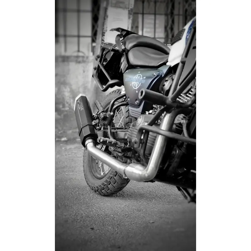 Yezdi Adventure Barrel Exhaust Full System