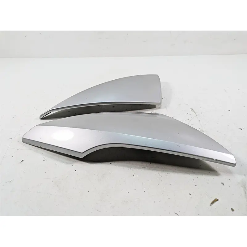 2007 BMW R1200RT K26 Left Right Mirror Cover Titan Silver 7697937 7697938