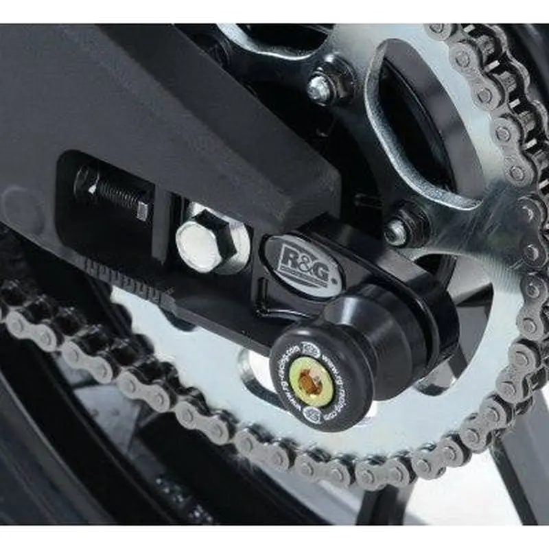 R&G Racing Black Cotton Reels Offset For 2014-2024 Yamaha MT-125