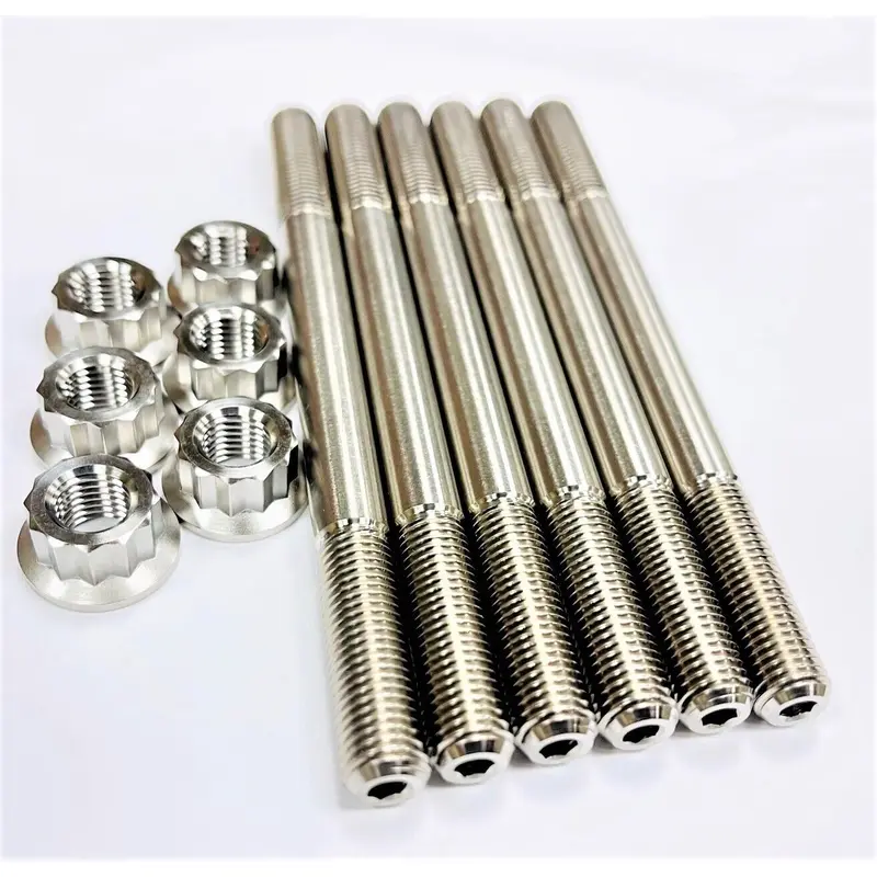 Best General RZR XP 1000 Ti Cylinder Head Studs Strongest TITANIUM Stud Bolt Kit