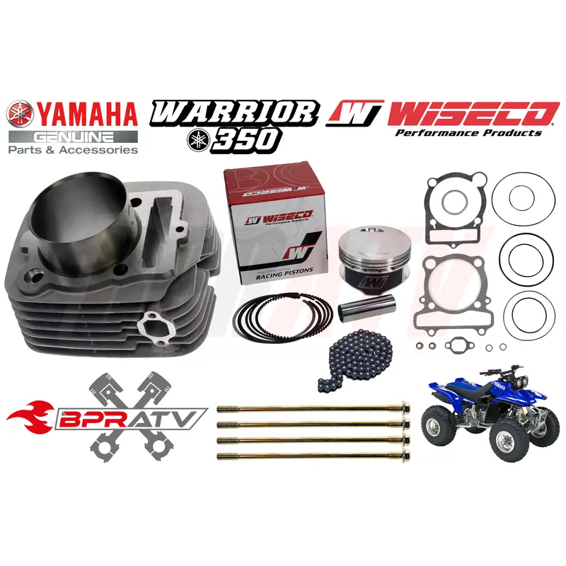 Yamaha Warrior 350 YFM350 GENUINE YAMAHA OEM CYLINDER Wiseco Top End Rebuild Kit