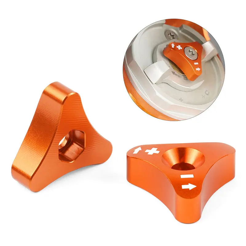 Front 48mm Fork Shock Absorber Adjusters Knob Bolts For KTM 350 EXC-F 2012-2018