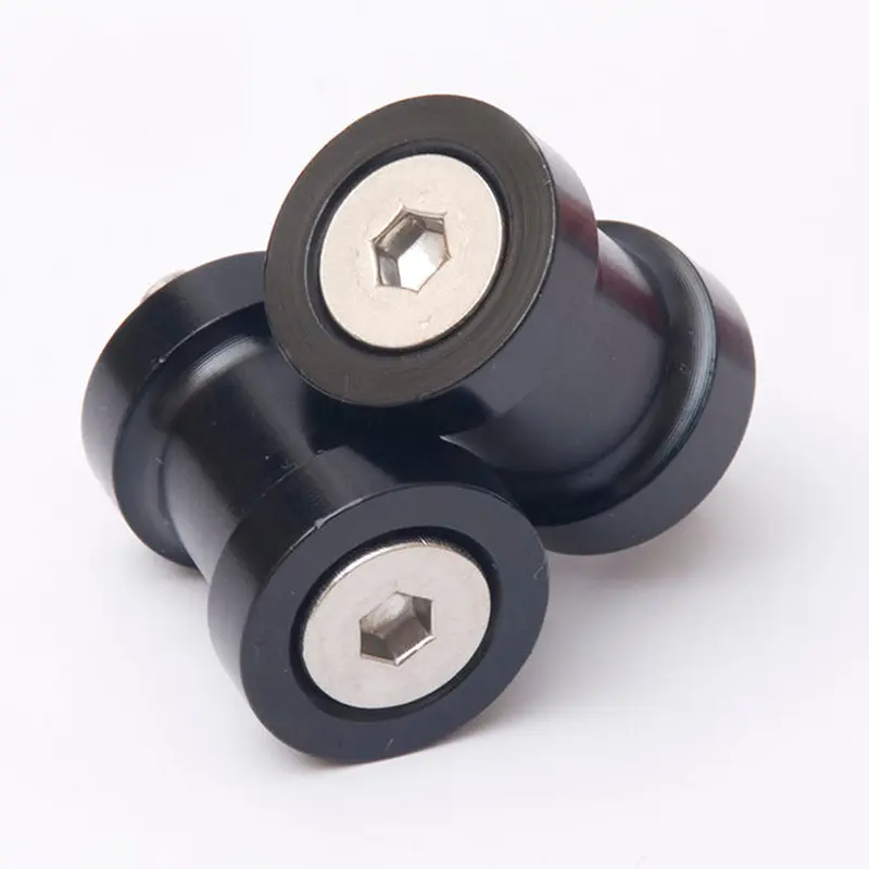 M8 Black Paddock Stand Bobbins (pair) R&G (PB00M8BK)