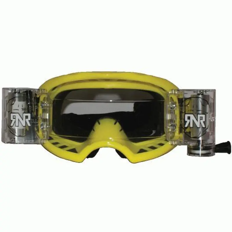RNR COLOSSUS YELLOW WVS 48mm, YELLOW GOGGLE, WIDE VISION SYSTEM, GXX48, ROLL & TEAR OFF