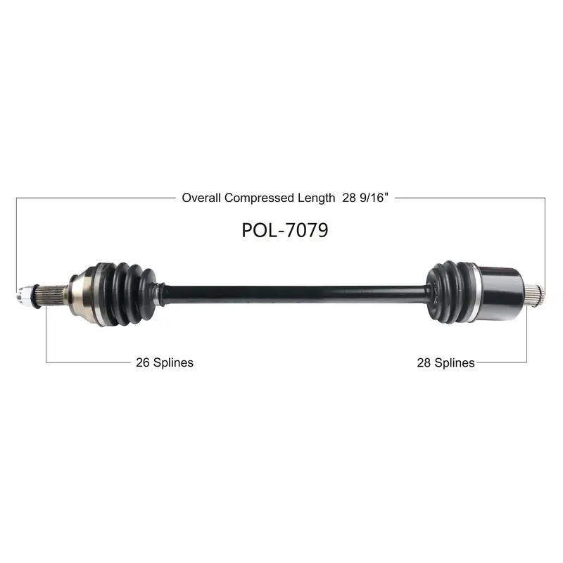 2018-2019 Polaris RZR XP 1000 CV axle shaft Rear Right Left TrakMotive POL-7079