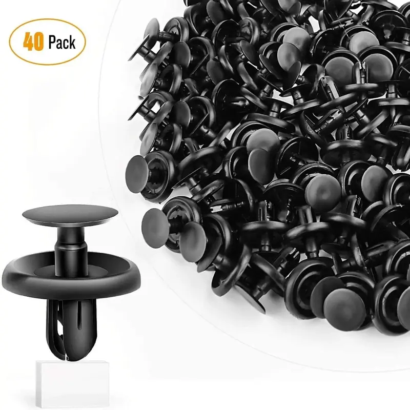 40 Pcs Head 20mm Hole 7mm Car Push Retainer Clips Kits For Lexus Toyota