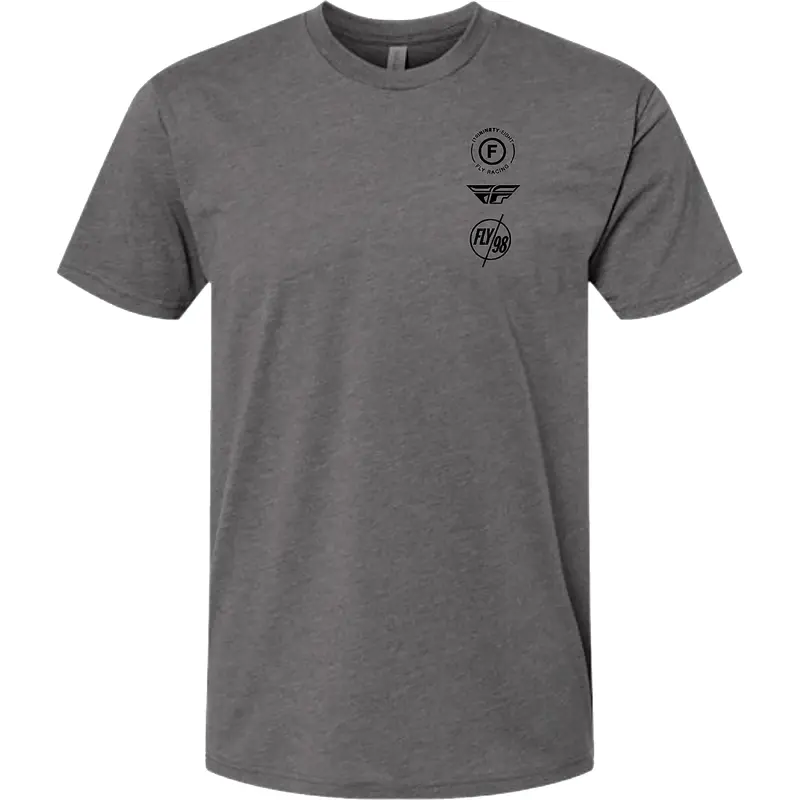 Fly Atom Tee Gunmetal Heather Lg