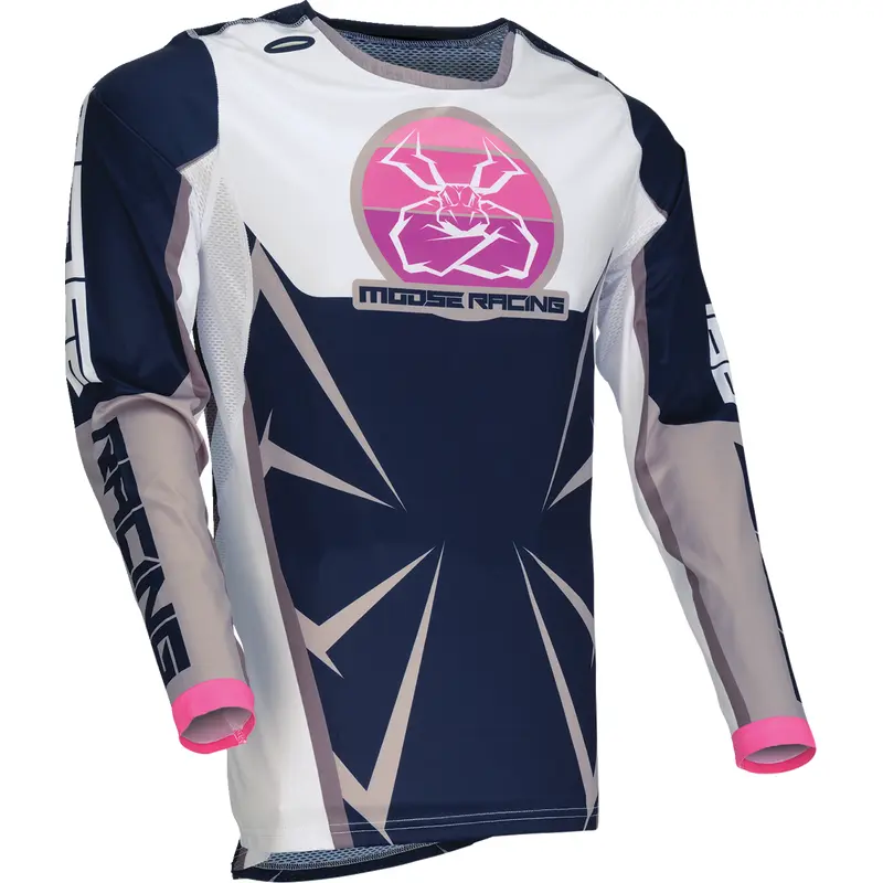 MOOSE RACING Agroid Jersey - Navy/White - Medium 2910-8139