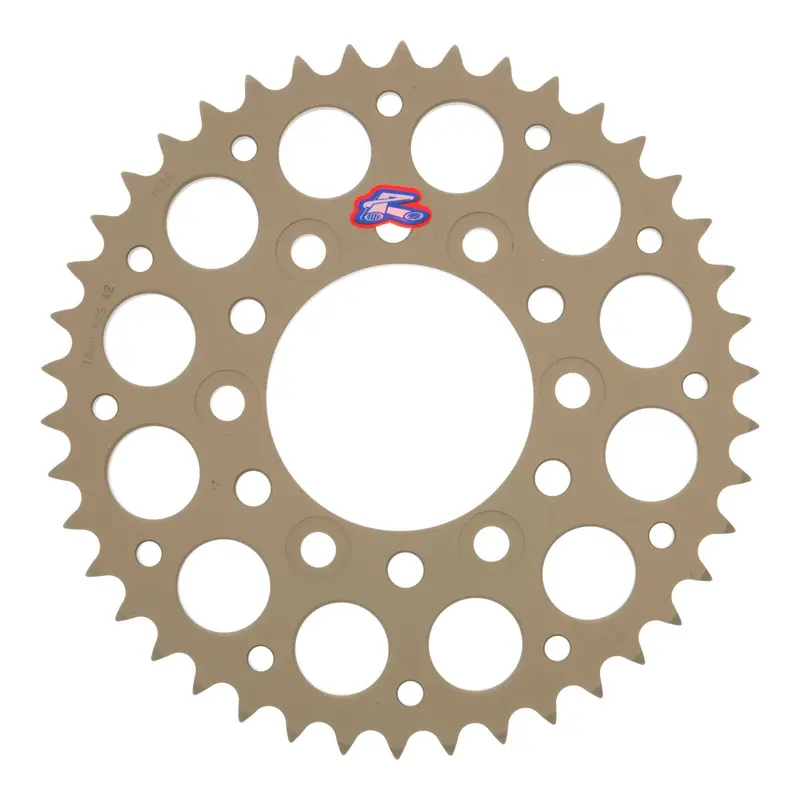 Renthal Sprocket Rear Silver 42T Alloy 7075 T6 Grooved Kawasaki