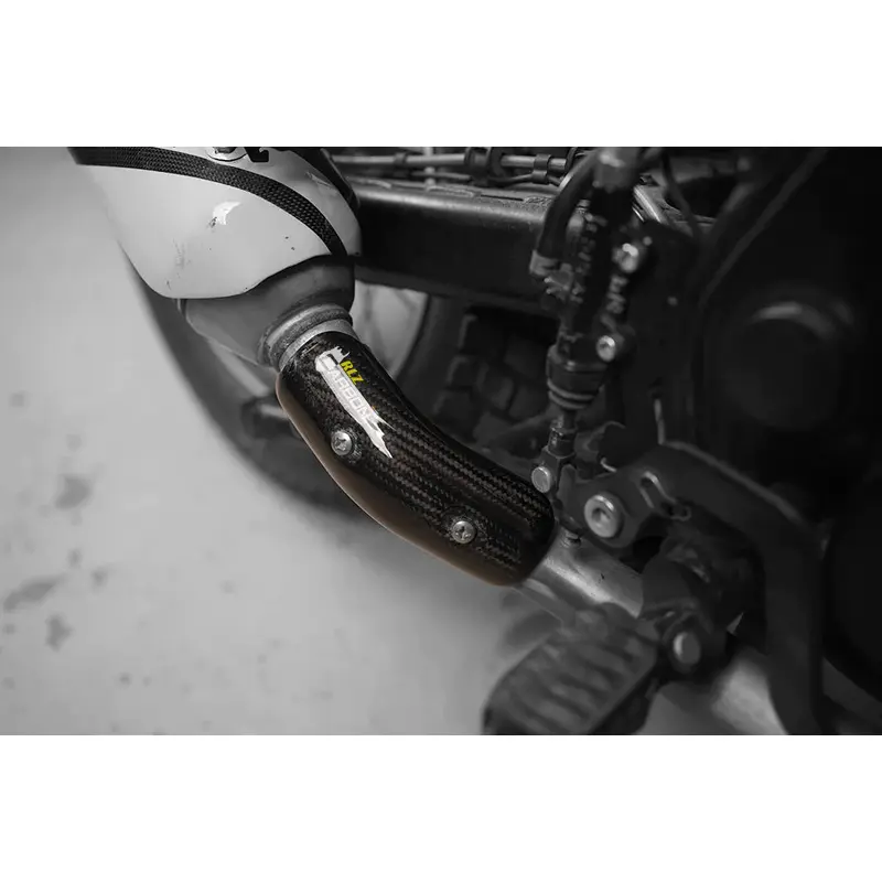 RLZ Motorsports Carbon Fiber Bend Pipe Guard for Royal Enfield Himalayan