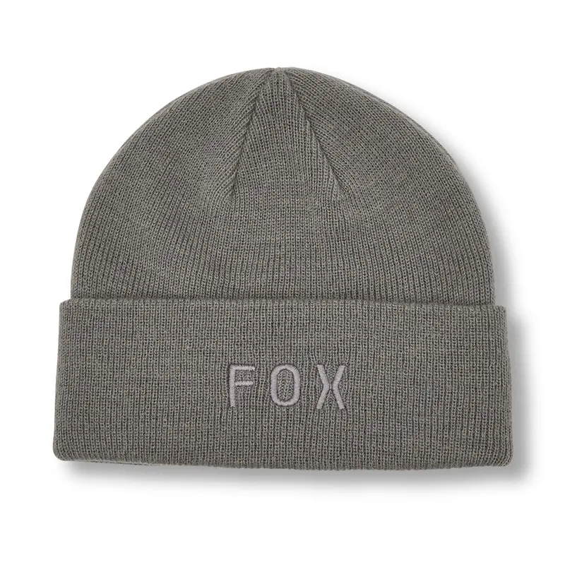 FOX WORDMARK BEANIE [PEWTER]