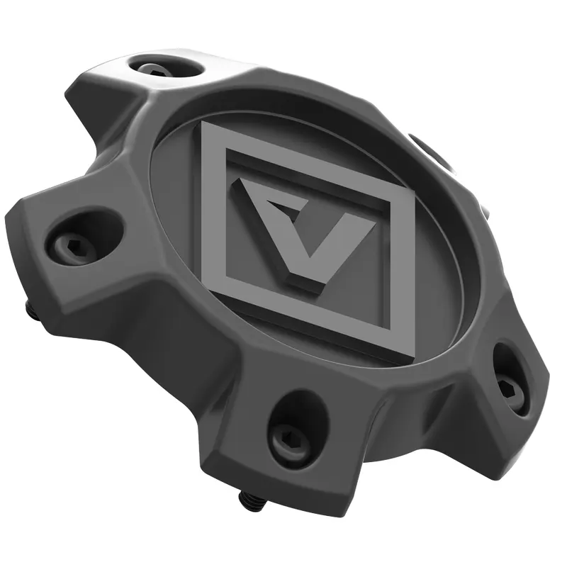 C2 CAP  WITH SATIN GRAPHITE V LOGO SATIN BLACK