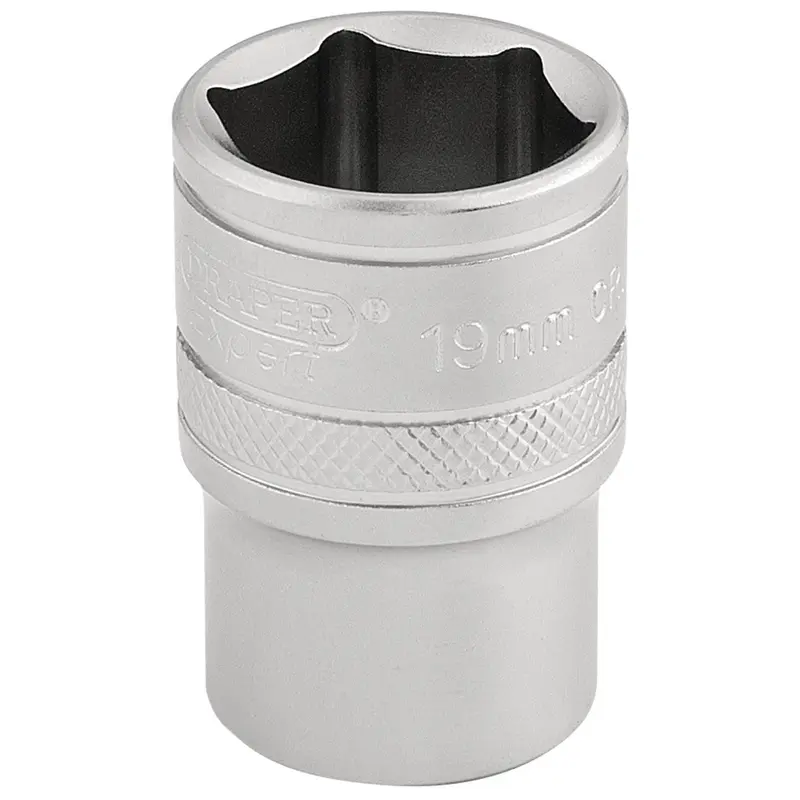 Draper 6 Point Metric Socket, 1/2" Sq. Dr., 19mm - H-MM/MS