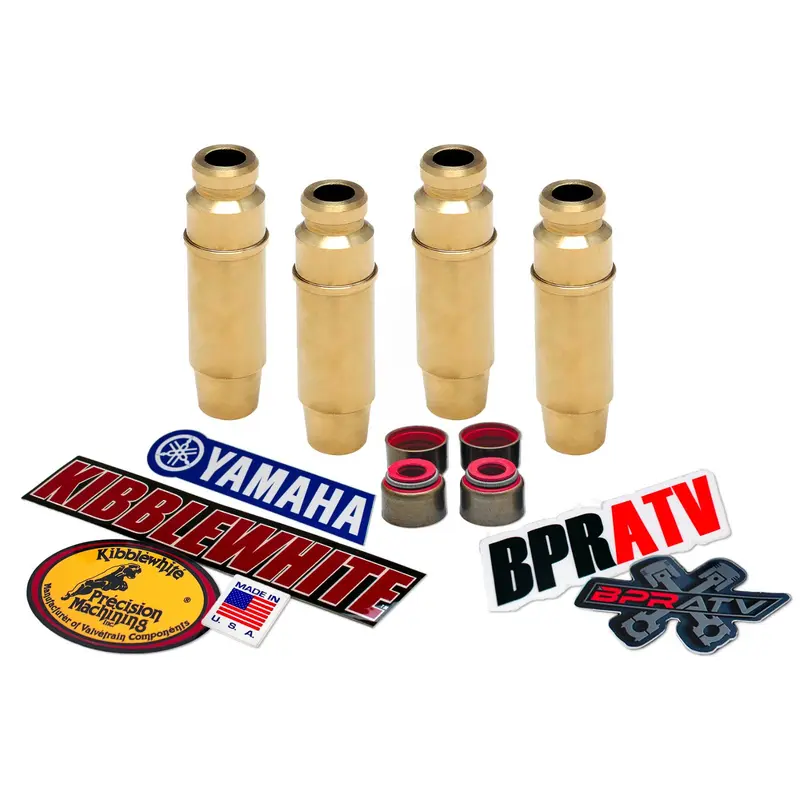 Yamaha Raptor 700 Stock Kibblewhite Intake & Exhaust Valve Guides RED Seals Kit