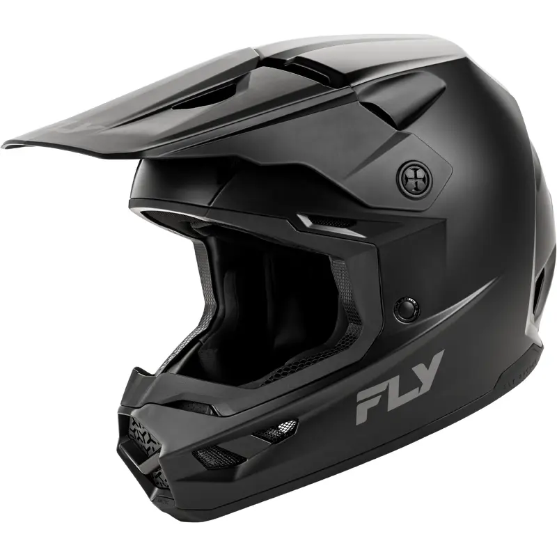 Kinetic Solid Helmet Matte Black Lg