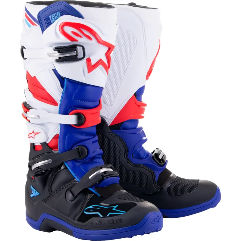 Tech 7 Boots Black/Blue/Red/White Sz 16