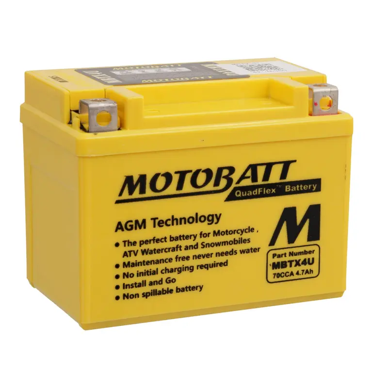 Motobatt Battery Quadflex AGM - MBTX4U