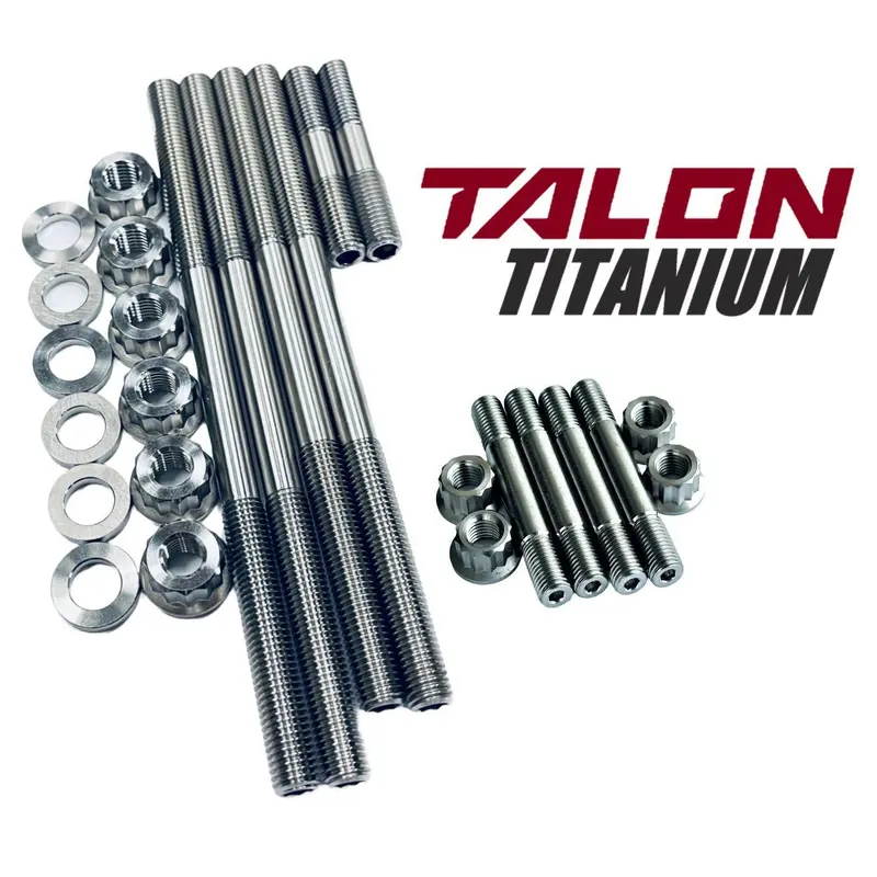 2008 Raptor 700 700R Head Stud Bolts TITANIUM Cylinder Exhaust Stud Bolt Kit