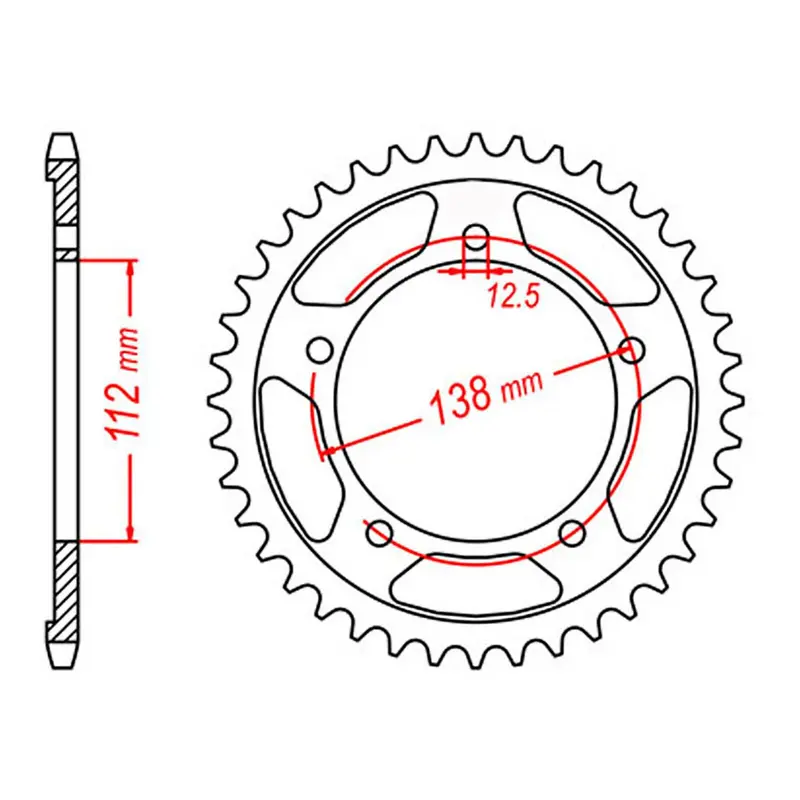 MTX 302 Steel Rear Sprocket #530