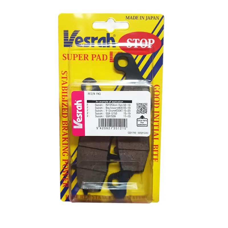SD156 Ceramic Organic Brake Pads Vesrah. Alt: VD156JL AX35142