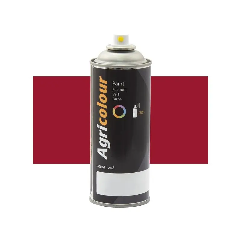 Agricolour - Red Gloss Paint 400ml Aerosol - Sparex Part No. S.93510