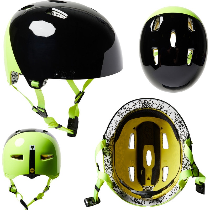 Fox Flight Pro MIPS Helmet - L - Prpus - Black - Yellow