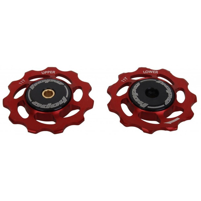 Hope Jockey Pulley Wheels - Red - Pair - 12T