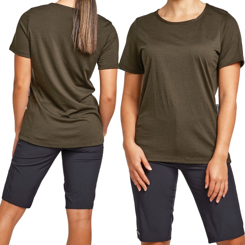 Norman MTB Women's Marino-Edge Short Sleeve Tech Tee - Women's S - Green
